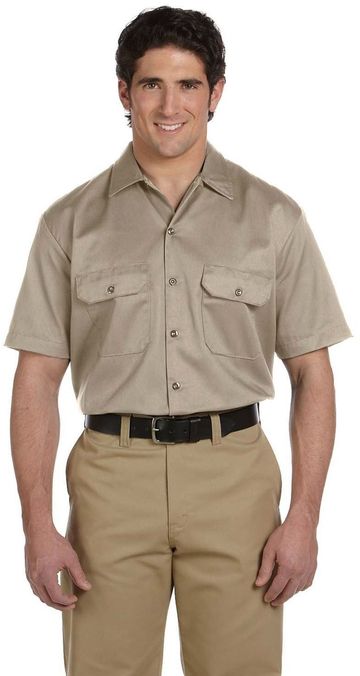 Dickies Men 5.25 oz 65/35 polyester/cotton Short-Sleeve Industrial Work Shirt